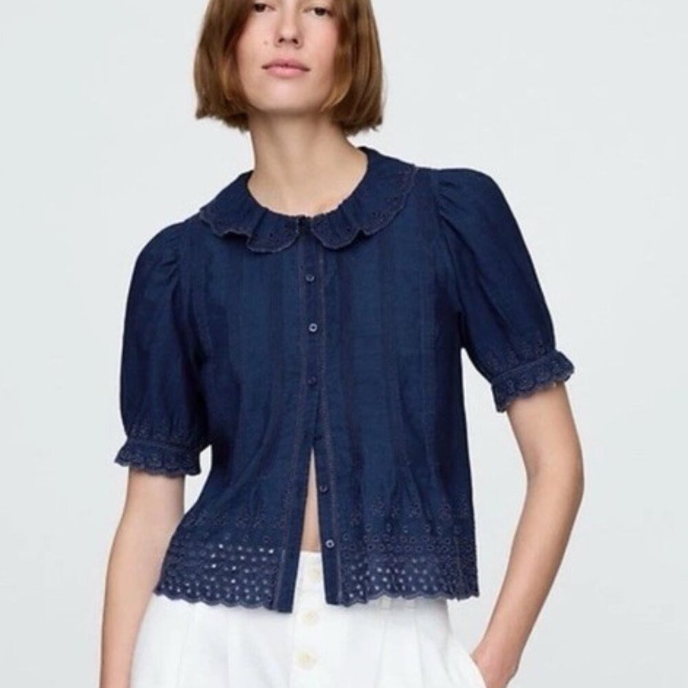 Gap x DOEN Eyelet Shirt NWT